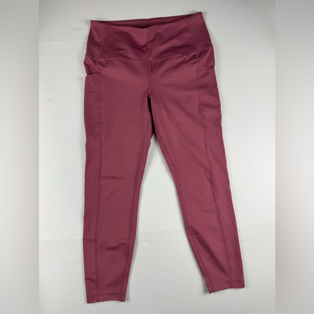 Yogalicious Lux Pink Activewear yoga leggings with pockets size large